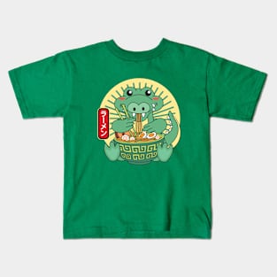 Crocodile Ramen Noodles Kids T-Shirt